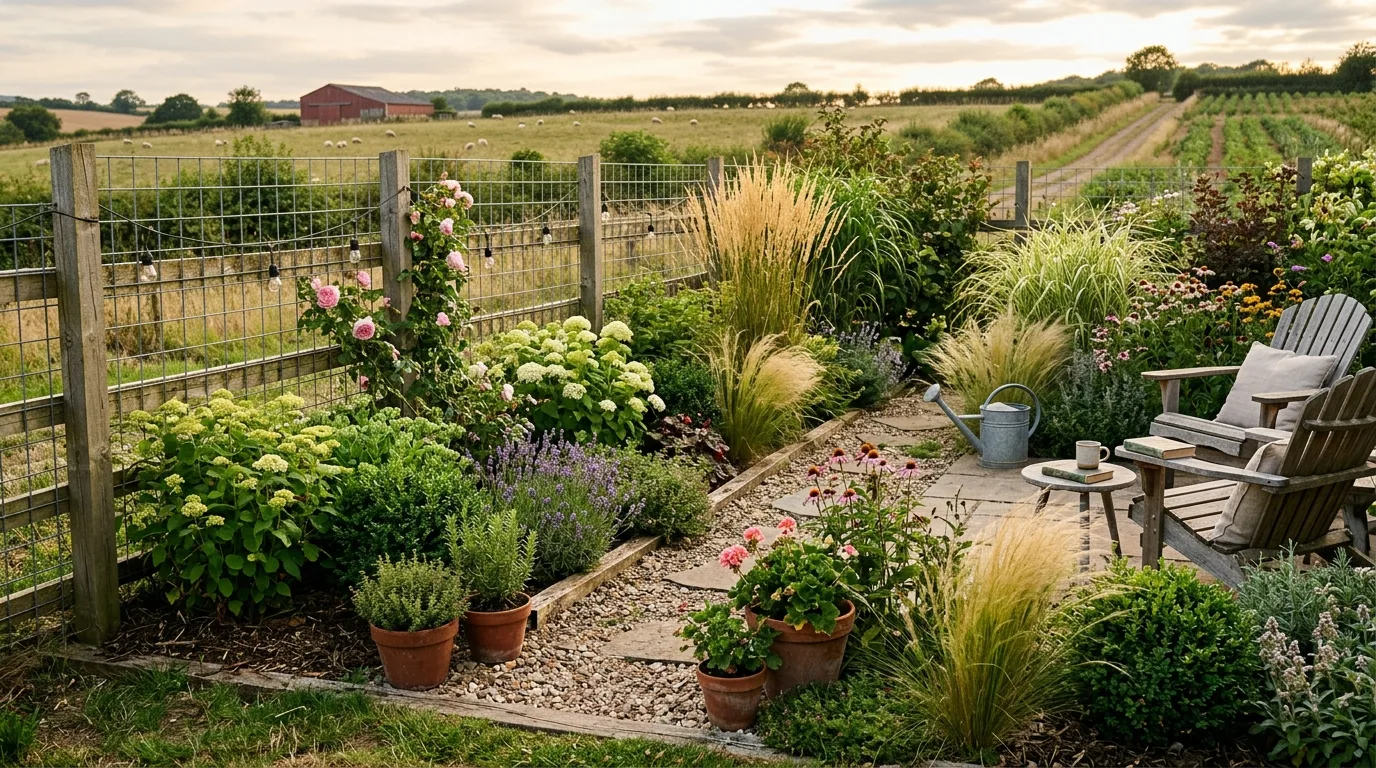 Farm-Inspired Backyard Fence
